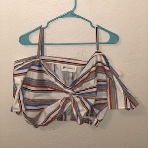 Striped colored crop top